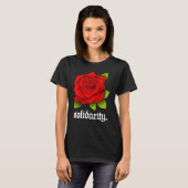 Solidarnosc-Rose - Rote Rose Solidarität Niedlich T-Shirt (Vorne ganz)