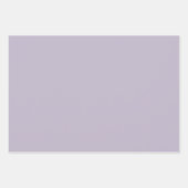 Solide alte Lavendel staubig lila Geschenkpapier Set (Vorderseite 3)
