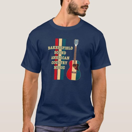 Solide amerikanische Countrymusik Bakersfields T-Shirt (Vorderseite)