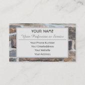 Solide antike Ziegelmauer-Visitenkarte Visitenkarte (Rückseite)