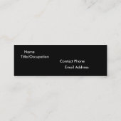 Solide Band-Ampere-Lautsprecher-Musik Mini Visitenkarte (Rückseite)