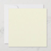 Solide beige Hochzeit Einladung (Rückseite)