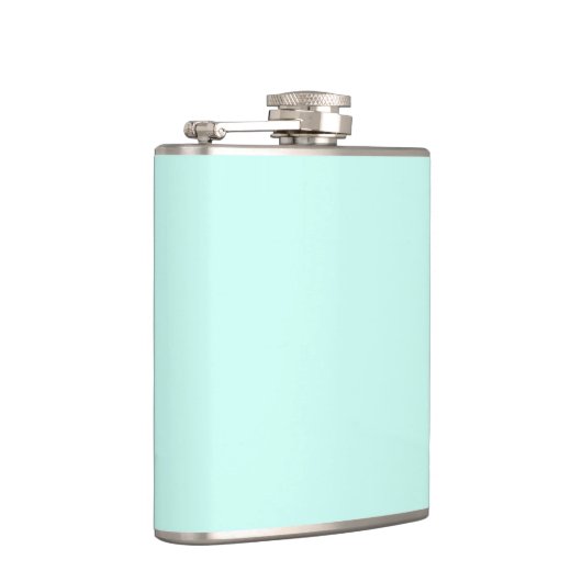 Solide Cameo-grüne Minze weiche Türkis Flachmann (Rechts)