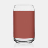 Solide Cognac-Farbe minimalistisches Plain Modern Dosenglas (Links)