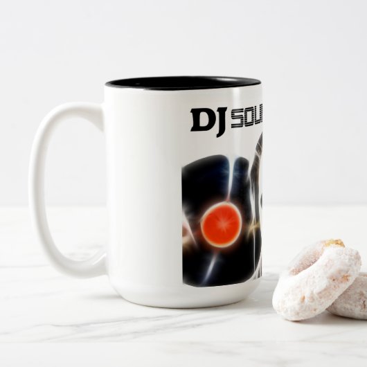 Solide Effekt-Tasse DJ Zweifarbige Tasse (Mit Donut)