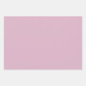 Solide, elegante rosa Wrapping Paper Sheets Geschenkpapier Set (Vorderseite)