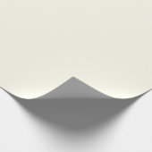 Solide Elfenbeinfarbene Minimalistische Moderne Geschenkpapier (Ecke)