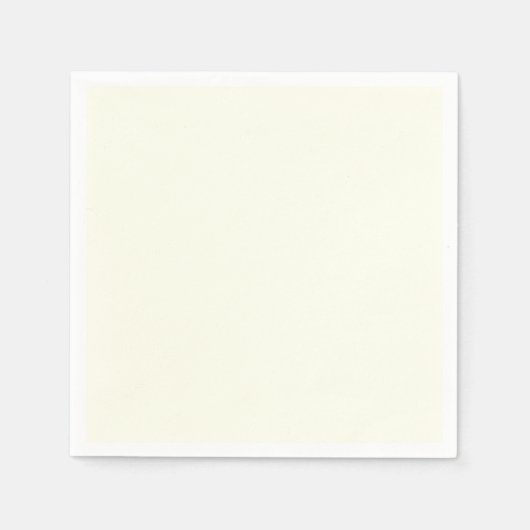 Solide Elfenbeinfarbene Minimalistische Moderne Serviette (Vorderseite)