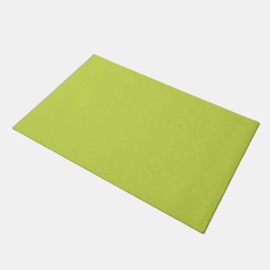 Solide Farbe Avocado hellgrün Fußmatte (Schrägansicht)