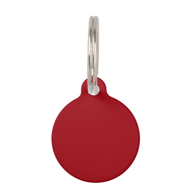 Solide Farbe: Cranberry Red Tiermarke (Vorderseite)