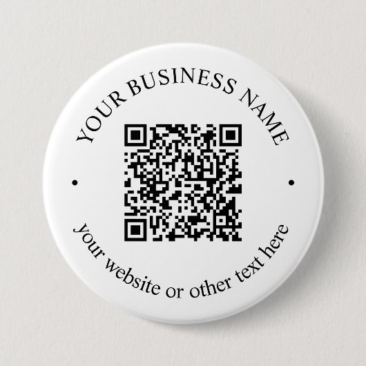 Solide Farbe der reinen weißen Vorlage Button (Vorderseite)