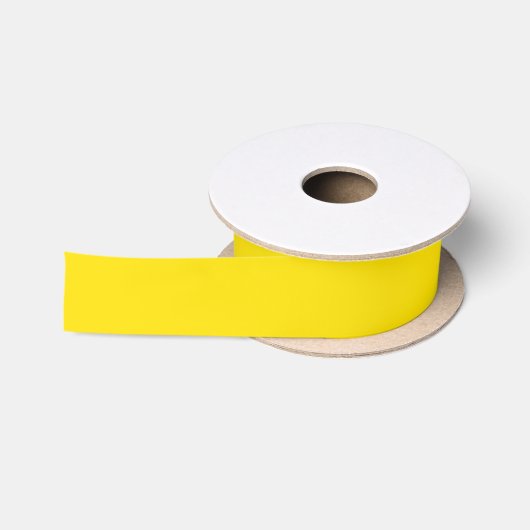Solide Farbe: gelb Satinband (Spule)