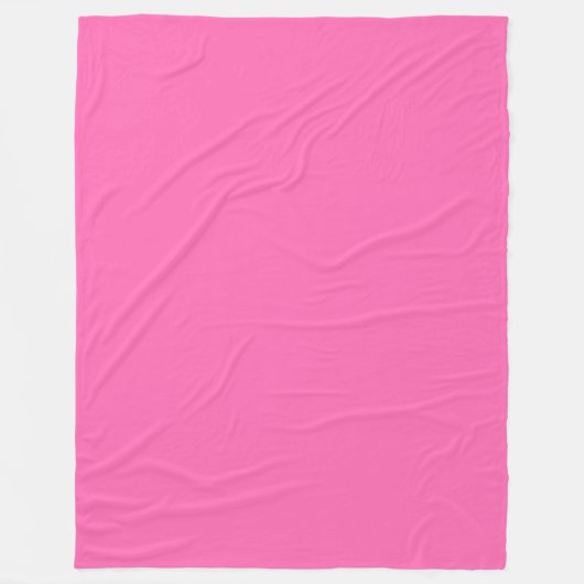 Solide Farbe: Hot Pink #2 Fleecedecke (Vorderseite)