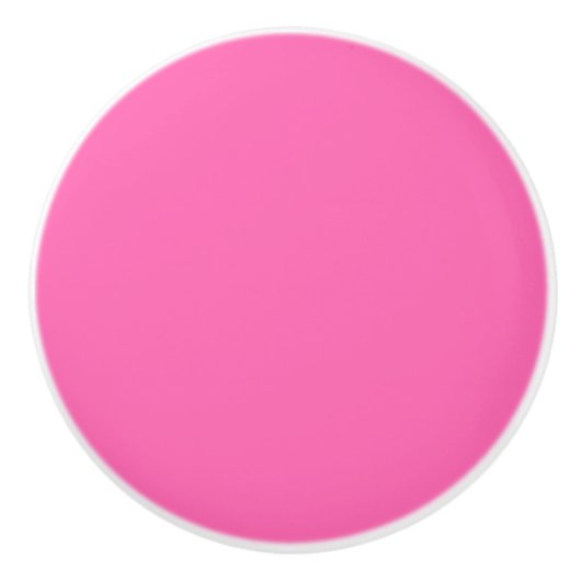 Solide Farbe: Hot Pink #2 Keramikknauf (Vorderseite)