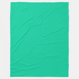 Solide Farbe: Karibik grün Fleecedecke