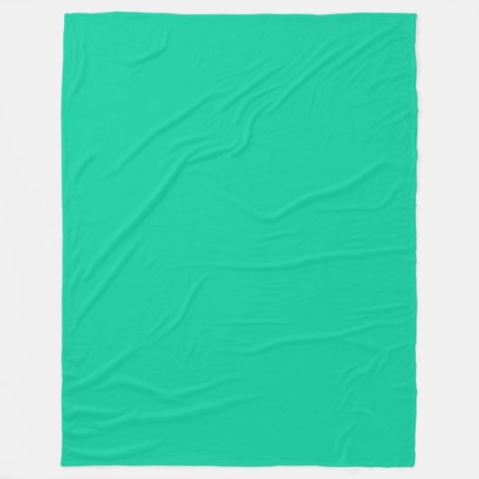 Solide Farbe: Karibik grün Fleecedecke (Vorderseite)