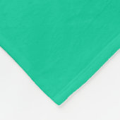 Solide Farbe: Karibik grün Fleecedecke (Ecke)