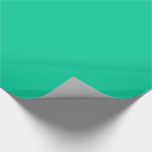Solide Farbe: Karibik grün Geschenkpapier (Ecke)