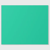 Solide Farbe: Karibik grün Geschenkpapier (Flach)