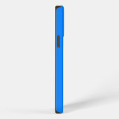 Solide Farbe lebhaft blau iPhone Hülle (Rechte Seite)