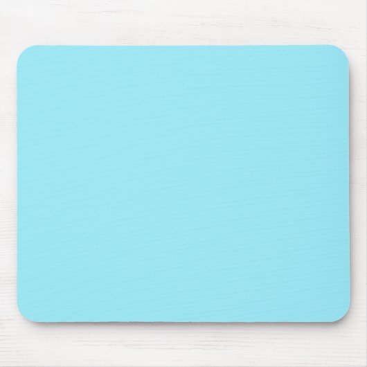 Solide Farbe Licht Weiches Aqua Blau Mousepad (Vorne)