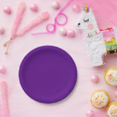 Solide Farbe: Lila Pappteller (Party)