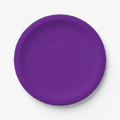 Solide Farbe: Lila Pappteller (Vorderseite)