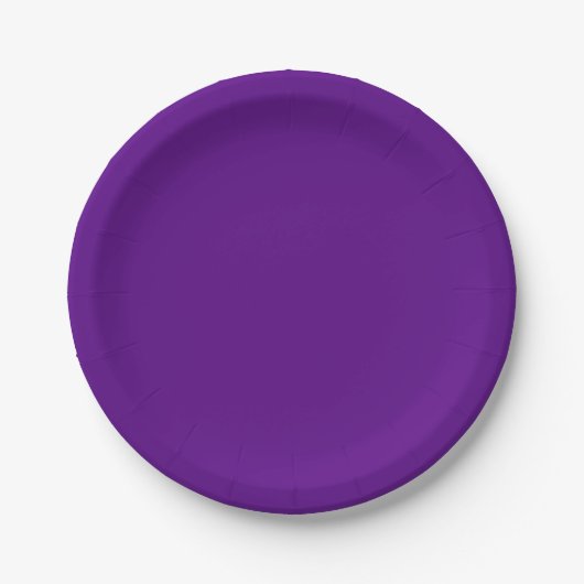 Solide Farbe: Lila Pappteller (Vorderseite)