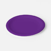 Solide Farbe: Lila Pappteller (Schrägansicht)