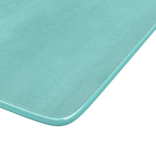 Solide Farbe mild aquamarin Türkis Schneidebrett (Ecke)
