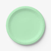Solide Farbe: Minze Pappteller (Vorderseite)