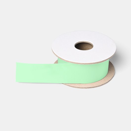 Solide Farbe: Minze Satinband (Spule)
