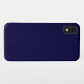 Solide Farbe: Navy Blue Case-Mate iPhone Hülle (Rückseite (Horizontal))