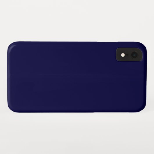 Solide Farbe: Navy Blue Case-Mate iPhone Hülle (Rückseite (Horizontal))