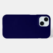 Solide Farbe: Navy Blue Case-Mate iPhone Hülle (Rückseite (Horizontal))