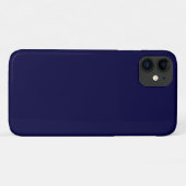 Solide Farbe: Navy Blue Case-Mate iPhone Hülle (Rückseite (Horizontal))