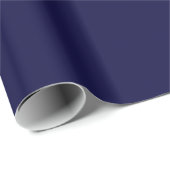 Solide Farbe: Navy Blue Geschenkpapier (Rolleneckpunkt)