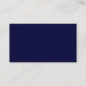 Solide Farbe: Navy Blue Visitenkarte (Vorderseite)
