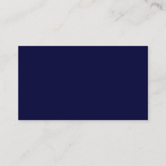 Solide Farbe: Navy Blue Visitenkarte (Vorderseite)