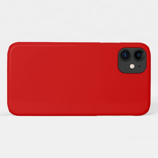 Solide Farbe: rot Case-Mate iPhone Hülle (Rückseite (Horizontal))