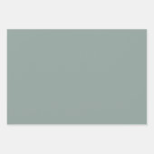 Solide Farbe schlicht agave grün blau Geschenkpapier Set (Vorderseite 3)