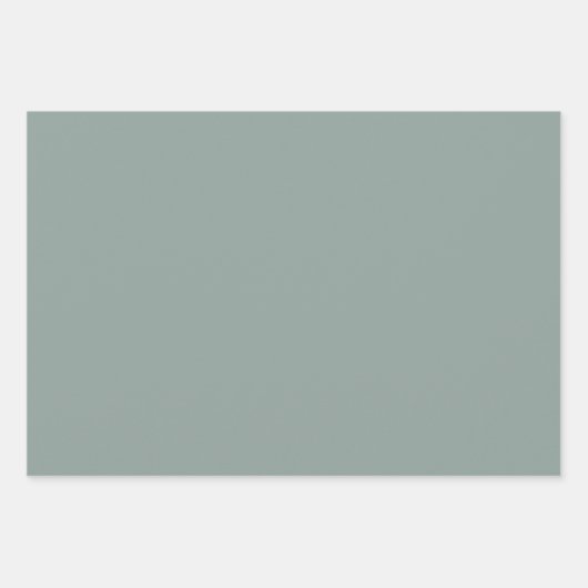 Solide Farbe schlicht agave grün blau Geschenkpapier Set (Vorderseite 2)