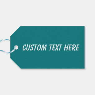 Solide Farbe schlicht Deep Aqua aquamarin Geschenkanhänger