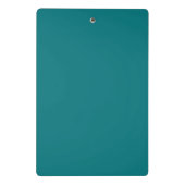Solide Farbe schlicht Deep Aqua aquamarin Mini Klemmbrett (Rückseite)