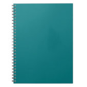 Solide Farbe schlicht Deep Aqua aquamarin Notizblock (Vorderseite)
