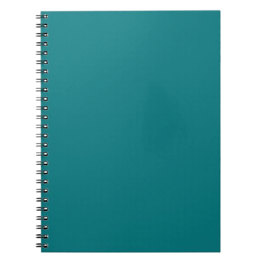 Solide Farbe schlicht Deep Aqua aquamarin Notizblock (Vorderseite)