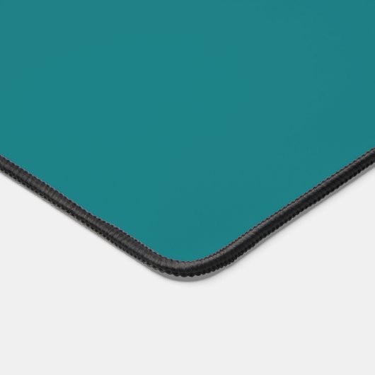 Solide Farbe schlicht Deep Aqua aquamarin Schreibtischunterlage (Ecke)