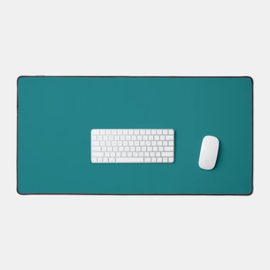 Solide Farbe schlicht Deep Aqua aquamarin Schreibtischunterlage (Tastatur & Maus)