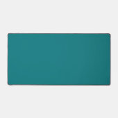 Solide Farbe schlicht Deep Aqua aquamarin Schreibtischunterlage (Vorderseite)
