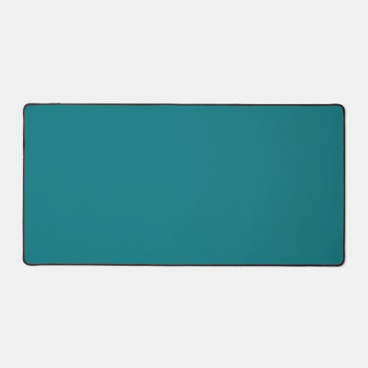 Solide Farbe schlicht Deep Aqua aquamarin Schreibtischunterlage (Vorderseite)